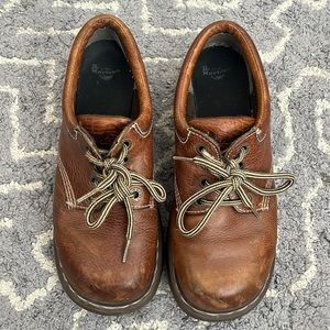 Dr. Martens Brown Leather Vintage Oxford Chunky Lace Up Boots